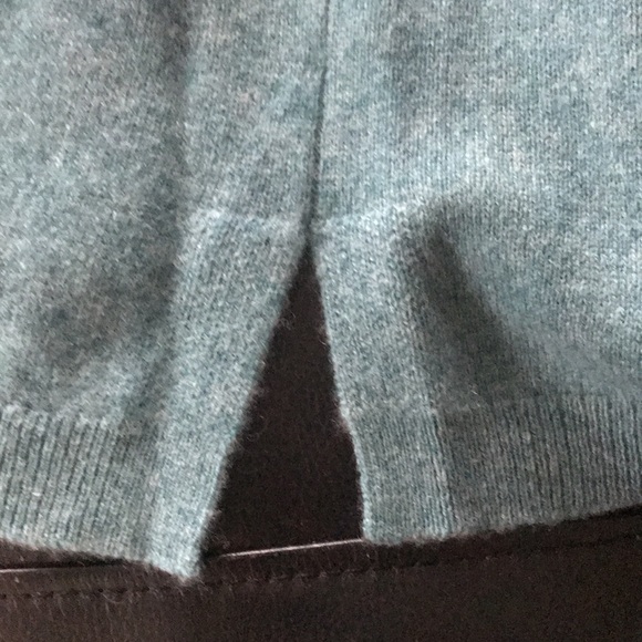 J. Crew  Heather Blue 100% Cashmere Sweater XL - Picture 7 of 12